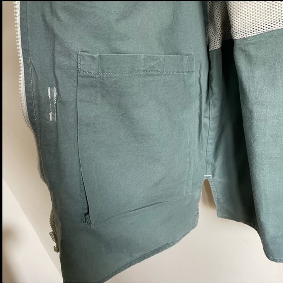 90s Vintage Woolrich Cargo Fishing Hunting Utility Vest Khaki Tan Size Large - Picture 11 of 12